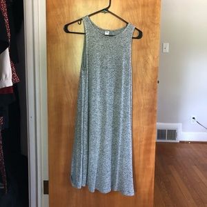 Old Navy Grey Heathered Shift Dress